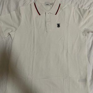 BURBERRY White Walton Polo